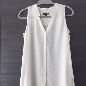 Eileen Fisher Cream Silk Tunic - Size XS